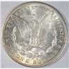 Image 2 : 1884O  Morgan $  MS62/63 FROSTY WHITE a TOUCH of TONING  est $50-$55