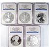 Image 1 : 2011 American Eagle 25th anniv 5 coin set