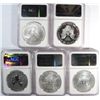 Image 2 : 2011 American Eagle 25th anniv 5 coin set