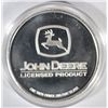Image 2 : CLASSIC JOHN DEERE LICENSED ONE OUNCE SILVER ART ROUND FEAT. A  MODEL A TRACTOR