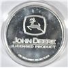 Image 2 : A CLASSIC JOHN DEERE LICENSED ONE OUNCE SILVER ROUND FEAT. MODEL B TRACTOR