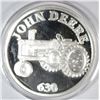 Image 1 : CLASSIC JOHN DEERE ONE OUNCE SILVER ART BAR, FEATURING TRACTOR #630