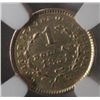 Image 3 : 1851 $1 gold  NGC AU  mount removed