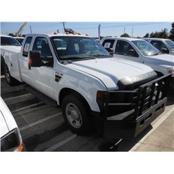 2009 FORD F350 EXTENDED CAB SERVICE TRUCK