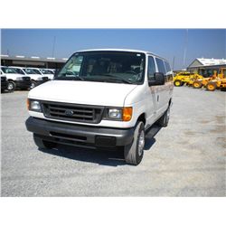 2007 FORD E350 PASSENGER VAN