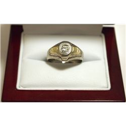 Dead Pawn Non-Native Diamond 14k Gold over Sterling Silver Women's Ring