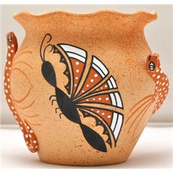 Zuni Butterfly & Lizard Pottery - Tony Lorenzo