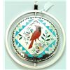 Image 2 : Zuni Multi-Stone Spinner Bird and Hummingbird Large Pendant - Sammy & Esther Guardian