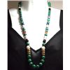 Image 1 : Navajo Malachite & Multi-Stone Necklace - Tommy Singer
