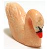 Image 1 : Zuni Pink Alabaster & Turquoise Swan Fetish - Hubert Pincion