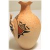 Image 2 : Zuni Hand Painted 3D Deer Pottery with Butterfly on Back - Tony Lorenzo