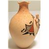 Image 4 : Zuni Hand Painted 3D Deer Pottery with Butterfly on Back - Tony Lorenzo