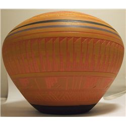 Navajo Etched & Hand Painted Pottery - Shenniah & Garrick Frank