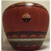 Image 1 : Navajo Etched & Hand Painted Sun Face Pottery - Casey Morgan