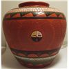 Image 2 : Navajo Etched & Hand Painted Sun Face Pottery - Casey Morgan