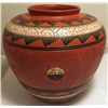 Image 3 : Navajo Etched & Hand Painted Sun Face Pottery - Casey Morgan