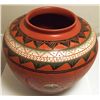 Image 4 : Navajo Etched & Hand Painted Sun Face Pottery - Casey Morgan