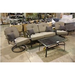 4 PIECE CAST ALUMINUM CONVERSATION SET WITH