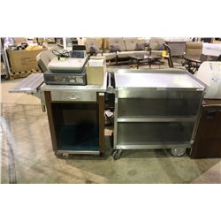 METAL 2 PIECE MOBLIE BAR STATION WITH CASH