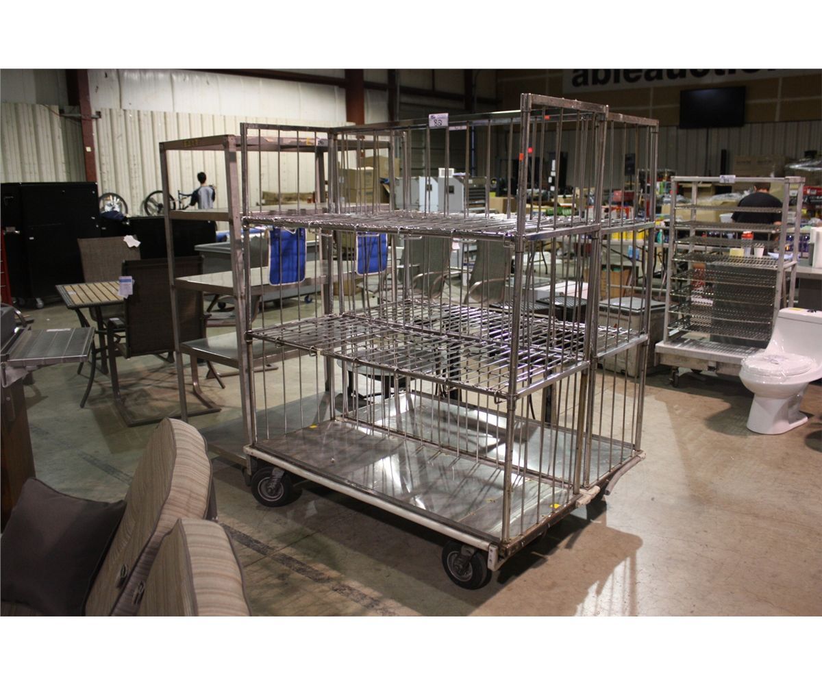 HEAVY DUTY MOBILE METAL RACK - Able Auctions