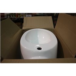 WHITE V8260 ELONGATED BIDET BASIN