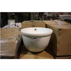 WHITE ELONGATED V2470 BIDET BASIN