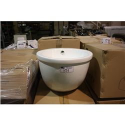WHITE ELONGATED V2470 BIDET BASIN