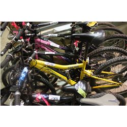 YELLOW SPORTEK FRONT SUSPENSION MOUNTAIN BIKE