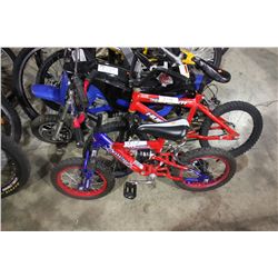 RED WEBSLINGER FULL SUSPENSION KIDS BIKE