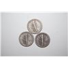 Image 2 : 1939, 1939-D & 1939-S Mercury One Dime; Lot of 3; EST. $10-20