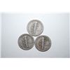 Image 2 : 1941, 1941-D & 1941-S Mercury One Dime; Lot of 3; EST. $10-20