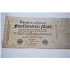 Image 1 : 1922 German Funfhundert Mark Foreign Bank Note; EST. $3-5