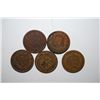 Image 2 : 1887-1891 Indian Head One Cent; Consecutive Years; Lot of 5; EST. $5-15