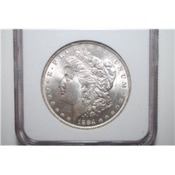 1884-O Silver Morgan $1; NGC Graded MS63; EST. $60-80