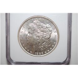 1886 Silver Morgan $1; NGC Graded MS63; EST. $60-80