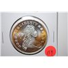 Image 1 : Silver Round "Liberty Bust"; .999 Fine Silver 1 Oz.; EST. $30-40
