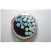 Image 2 : Round-Shaped Small Opal Gemstones; Lot of 20; EST. $5-10