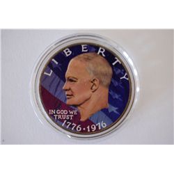 1976 Bicentennial Eisenhower $1 Colorized; EST. $3-5