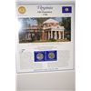 Image 2 : 2000 Virginia State Quarter Set With US Postal Stamps & History; P&D Mints; EST. $3-5