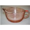 Image 1 : Pink Colored Depression Glass Creamer; EST. $15-20