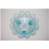 Image 1 : Blue Colored Depression Glass Candy Dish; EST. $15-20