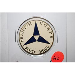 Phantom Corps Fort Hood Military Challenge Coin Presented By Commander III Corps.; Mobile Armored Co