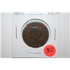 Image 1 : 1851 Large One Cent; EST. $15-20