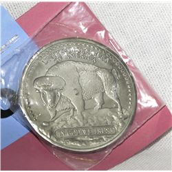 .999 solid Titanium Bullion coin