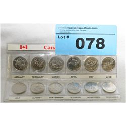 1999 Royal canadian mint quarter set