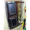 Image 1 : Wood framed with black leather padding double size