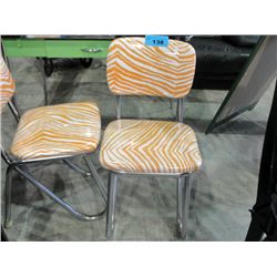 1950s chrome dining room side chair