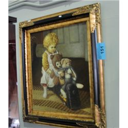 Framed original oil on canvas painting