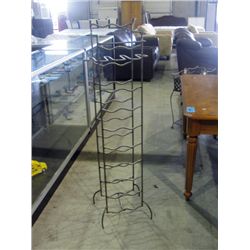 Wrought iron crafted wine rack