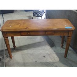 Pine single drawer sofa table